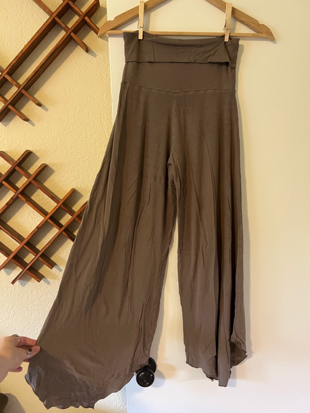 Indigo Luna High-Waist Wide-Leg Layla Flare Women’s Pants — Gray